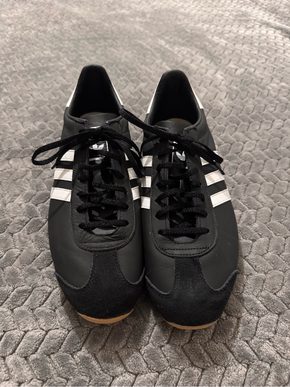 adidas Black and White Low-Profile Sneakers